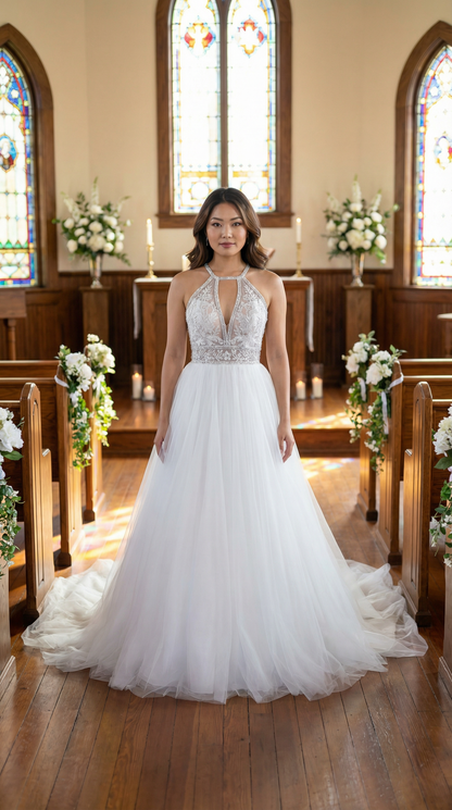 Evelyn Bridal Ruth Size 6