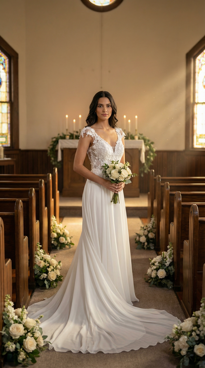 Evelyn Bridal Bella Size 6