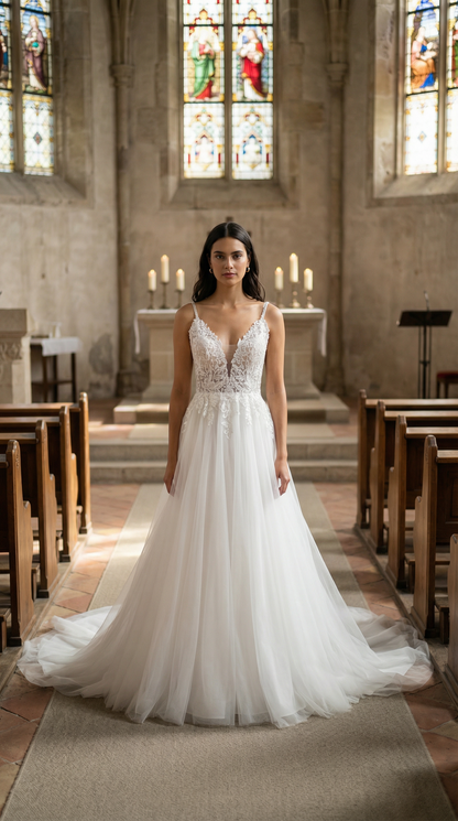 Evelyn Bridal Avery Size 6